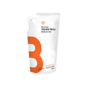 주방세제 액티브 베이킹소다 워터 400ml 리필