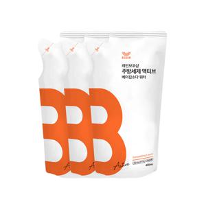 주방세제 액티브 베이킹소다 워터 400ml 리필x3