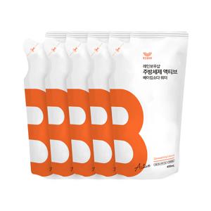 주방세제 액티브 베이킹소다 워터 400ml 리필x5