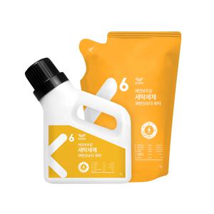 세탁세제 과탄산소다 워터 1L 리필 세트 (용기 1L + 리필 1L)