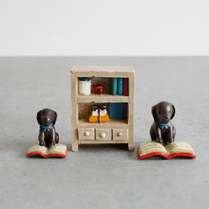 도서관 몰리 3종 (KR0424) 강아지 장식