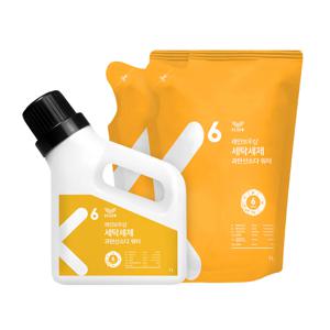 세탁세제 과탄산소다 워터 1L 리필 세트 (용기 1L + 리필 1Lx2)