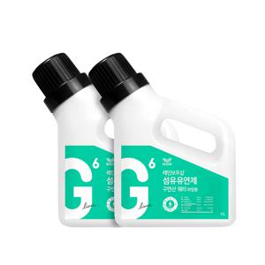 세탁세제 섬유유연제 구연산 워터 1Lx2 (라임향/ 라벤더향/ 제라늄향)