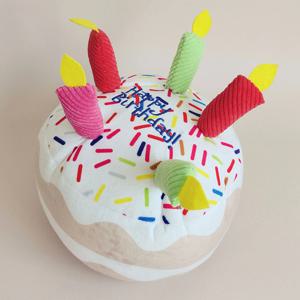 강아지 고양이 생일파티 케이크 장난감 인형