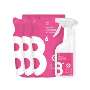 청소세제 다목적세정제 베이킹소다 워터 리필 세트 (용기 500ml + 리필 500mlx3)