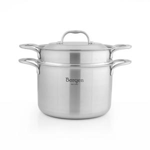 국수 파스타 면삶기! 베르겐 통5중 스텐 인덕션 파스타 쿠커 냄비 20cm