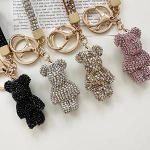 곰돌이 자동차 키링 비즈 키홀더 가방 스트랩 열쇠고리