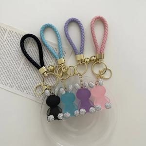 토끼 자동차 키링 비즈 키홀더 가방 스트랩 열쇠고리