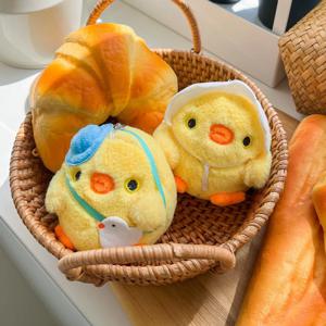 소풍가는 병아리 가방 인형 고리 키링 2type-가방 멘 병아리