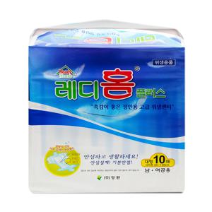 레디홈 플러스 성인기저귀 대형 1박스 80매(8팩)
