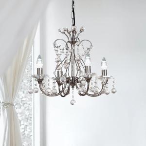 루비 4등 크리스탈 샹들리에 조명 인테리어 식탁등 주방 카페조명