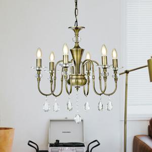 안트리 6등 엔틱 크리스탈 샹들리에 조명 인테리어 식탁등 카페조명