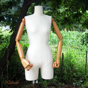고급 롱 토르소 여자 피노키오 관절 마네킹 원목 팔 여성 마네킨 옷가게 행거 쇼핑몰 피팅용
