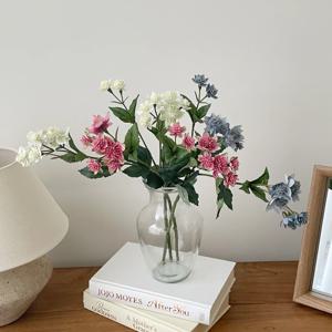 아스트란시아 조화 파란꽃 조화화병세트 인테리어꽃