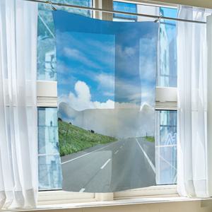 summer road 새틴 패브릭포스터 자연스러운 광택 대형 쉬폰포스터 가리개커튼