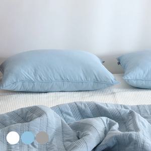 오가닉 순면 피그먼트 워싱 무지 에브리 베개커버 3colors