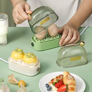 [해외] 미니 계란찜기 2구 휴대용 에그메이커 다기능 쿠커