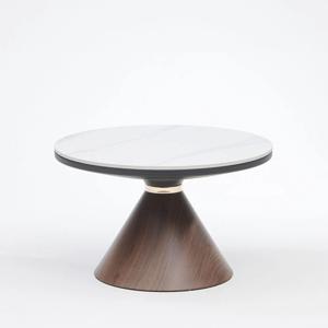 HUT-734 비앙코무광세라믹 우드랩핑 소파테이블 H430