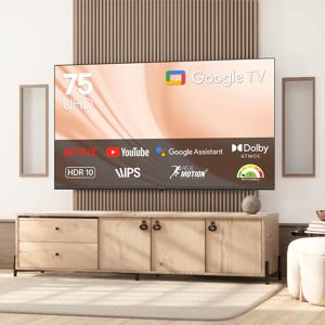 24년 구글OS 4K UHD 스마트TV 190cm(75인치)T7502KUG