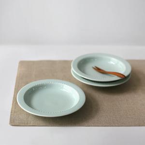 심스 심지수 작가의 화사한 도트 앞접시, 찬기
