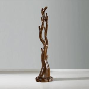 포비 괴목 스탠드 옷걸이-엔틱