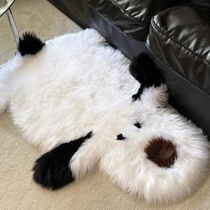 [해외] 양모 귀여운 강아지 방석 러그 카펫