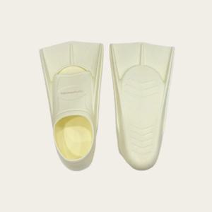 성인용 숏핀 오리발 베이지 아이보리 크림 스노쿨링 물놀이 수영훈련용품(Cream)