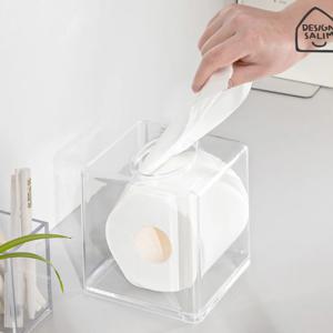 아크릴 투명 두루마리 티슈케이스
