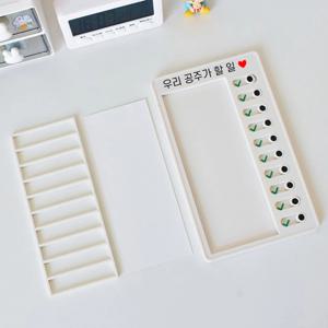 투두리스트 스케쥴러 매일밀어서체크 확인 플래너 속지 5매 포함