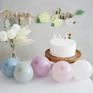 미니 크림파스텔 풍선 5개 따뜻한 컬러의 벌룬 생일파티 돌상 백일상 베이비샤워