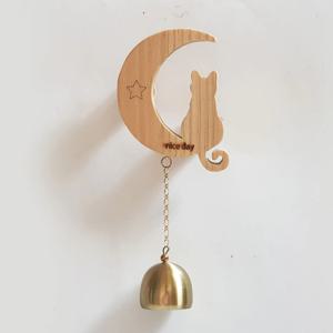 현관문종 출입문종 달고양이 우드풍경 도어벨 현관벨 문종