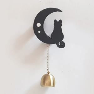 현관문종 출입문종 검은달고양이 우드 도어벨 현관벨 문종