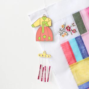 한복 전통 풍경 만들기 우드 문종 미니 감성 도어벨 DIY 집콕놀이