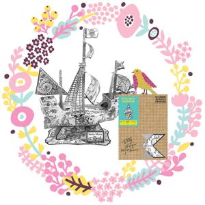 컬러링 3D PUZZLE 산타마리아호 - 건축물 색칠 모형 만들기