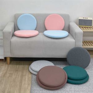 메모리폼 패브릭 쿠션 쇼파 의자 라운드 원형 방석 6colors 2sizes