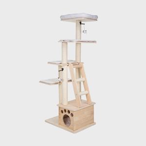 사다리형 5단 대형 원목캣타워 PMC-6512