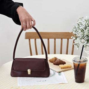 데일리룩 필수템! 미니 숄더백 리얼 바게트백 여성 토트백 핸드폰 지갑 휴대폰 가방