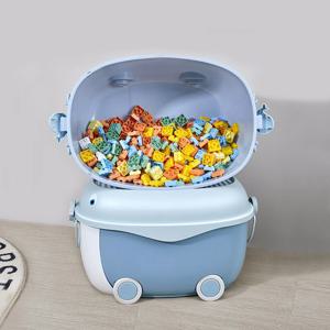 웨일 리빙박스 블록 레고 정리 놀이 수납함 다용도 플라스틱 옷 보관함 3colors