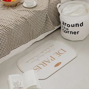 부드러운 레터링 소프트 규조토 매트 - 드 파리