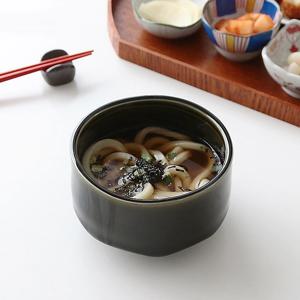 미니 우동볼 장국볼 소바볼 진녹색 다용도 도자기볼 12cm
