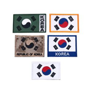 옷수선 태극기 패치 서바이벌 태극기 소품 찍찍이 가방패치 전술 와펜