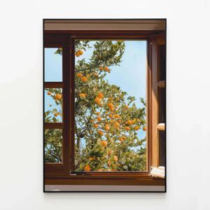 창문 오렌지 나무 풍경 인테리어 포스터 벽꾸미기 홈갤러리 Orange Tree v.01