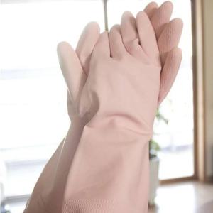 뽀송뽀송 면코팅 숨쉬는 고무장갑 (말레이시아 천연고무)