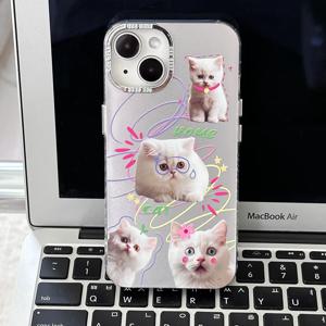 홈캣 고양이 실사 드로잉 메탈 아이폰케이스