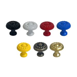 국화스마미 1구 가구손잡이 플라스틱 7colors 문고리 장식장 서랍장 거실장 싱크대