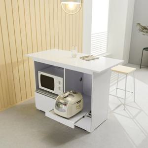 세리아 1200 서랍 홈바테이블 아일랜드 식탁 렌지대 수납장 조리대