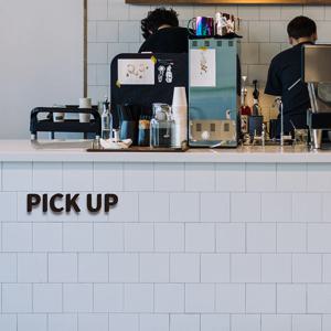 심플릭 PICK UP 픽업 오더 입체글자 아크릴간판