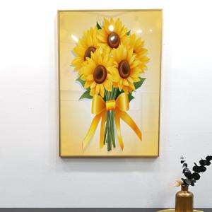 돈 들어오는 해바라기 꽃다발 노란리본 풍수 거실 인테리어 소품