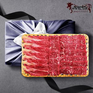 국내산 등바구니2호 선물세트 3kg (등심,등심,채끝,안심,치마살 각 600g씩 /1++)