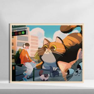 순이월드, 미니 그림 인테리어 거실 액자